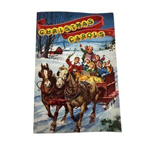 1955 Hamilton Ohio Christmas Carols Booklet Bank Promo 10 Songs Vintage Holiday